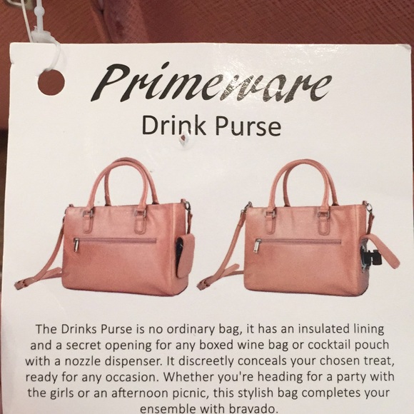 primeware Handbags - Primeware Drink purse! Put your wine box inside!